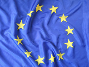The Flag of Europe, emblem of the European Union and Council of Europe